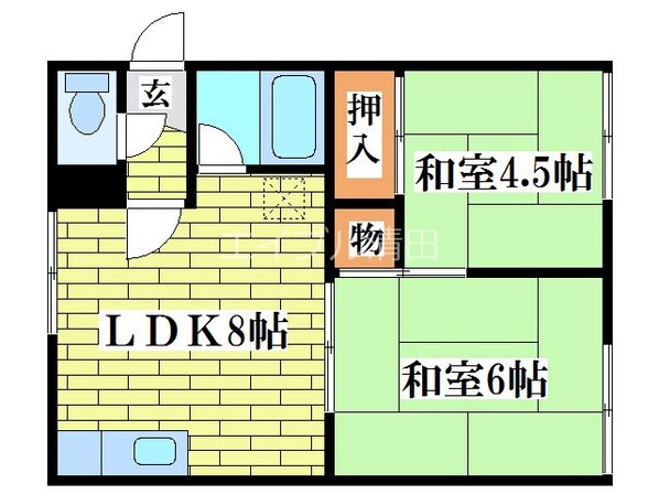 エイトハイツの物件間取画像